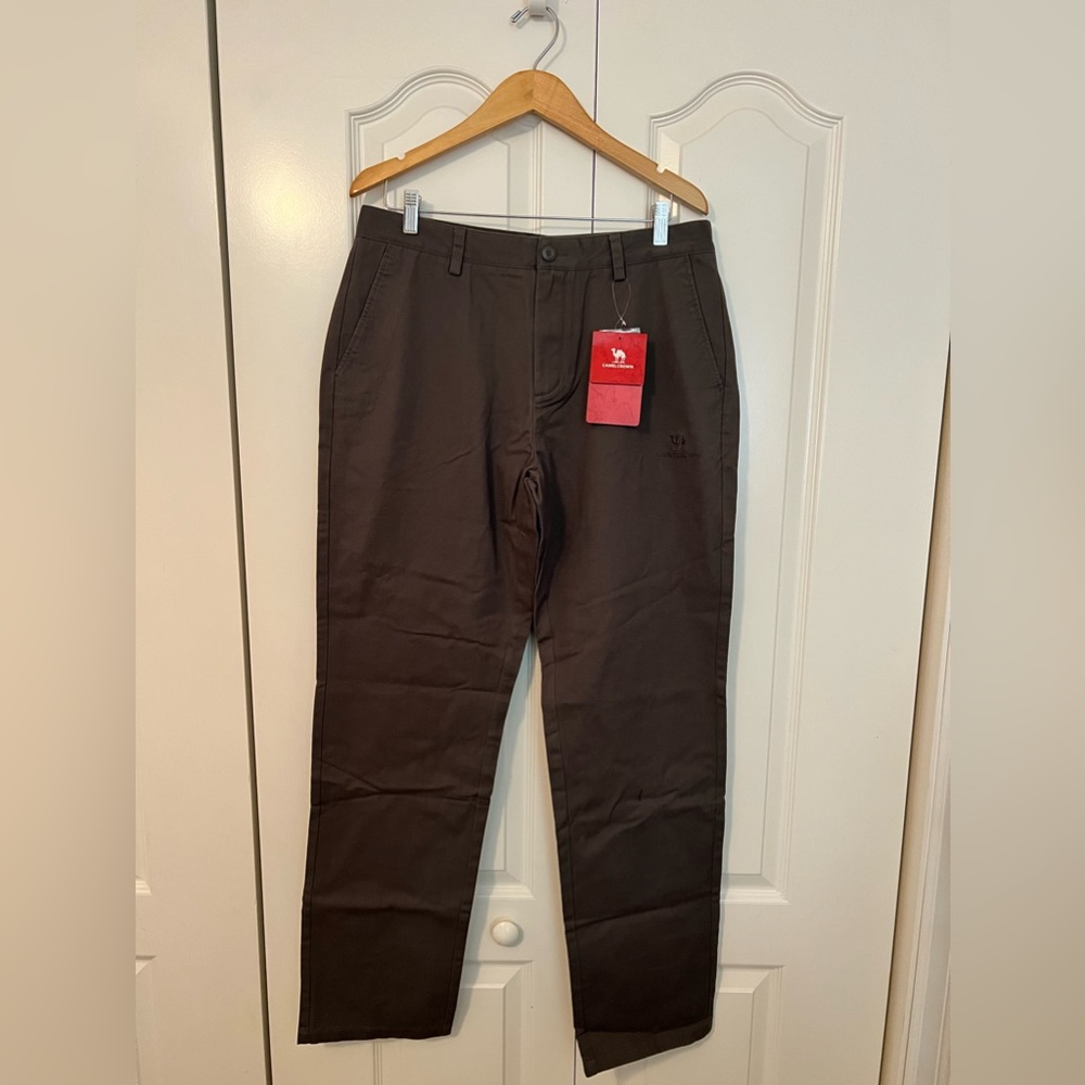 Camel Crown Men’s Outdoor 100% Cotton size 36 Side & Buttoned Back Pockets NWT